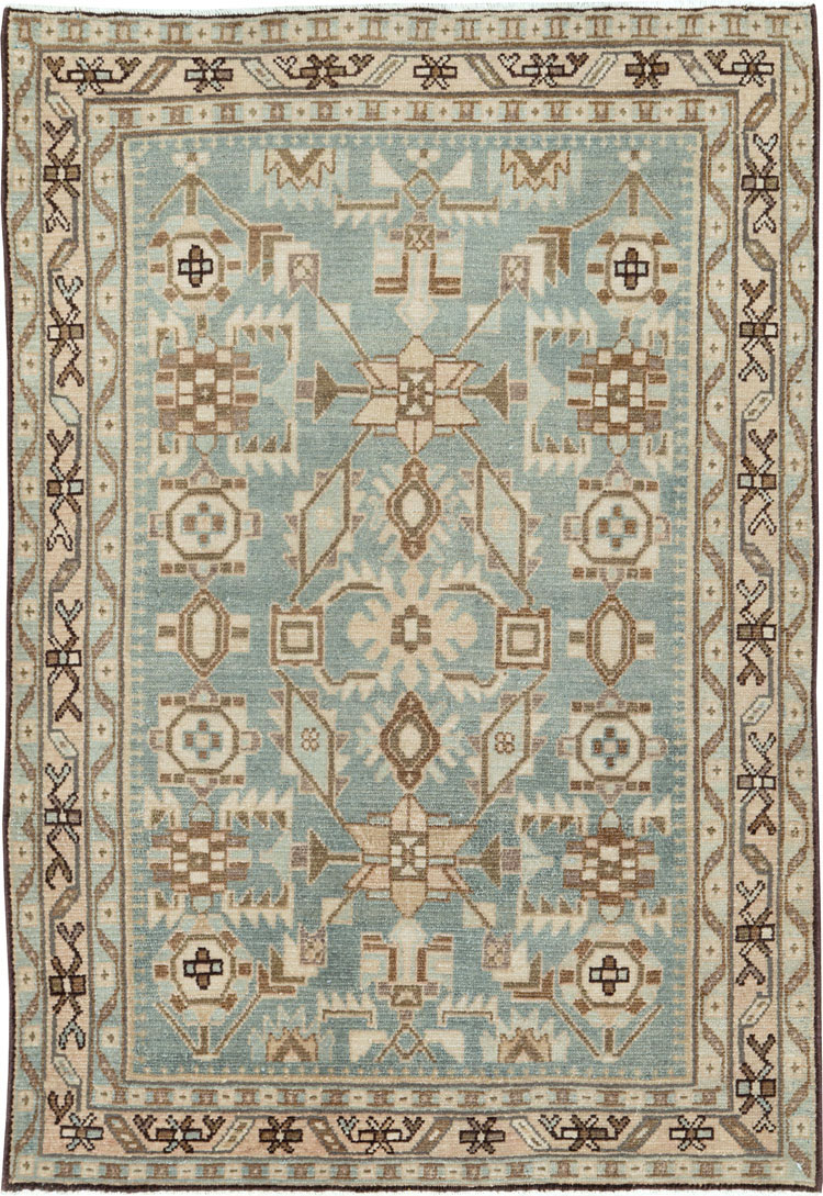 Vintage Persian Malayer Throw Rug (Pair: 1 of 2), No.26584 - Galerie Shabab