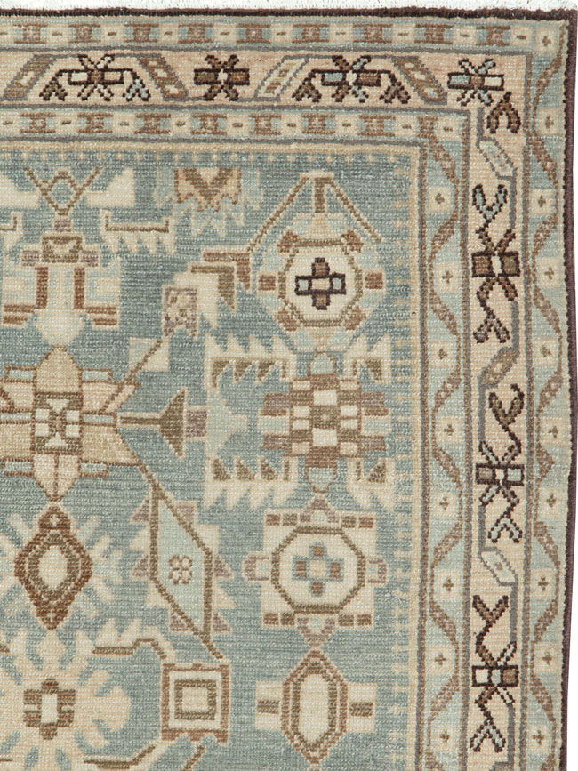 Vintage Persian Malayer Throw Rug (Pair: 1 of 2), No.26584 - Galerie Shabab