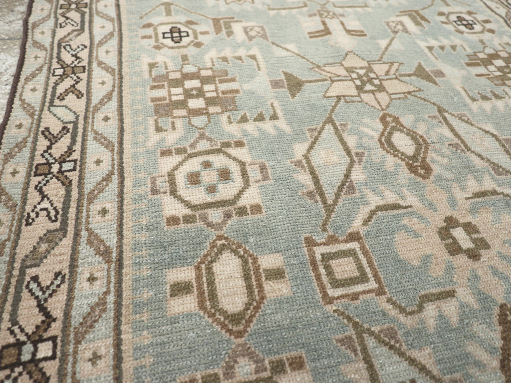 Vintage Persian Malayer Throw Rug (Pair: 1 of 2), No.26584 - Galerie Shabab