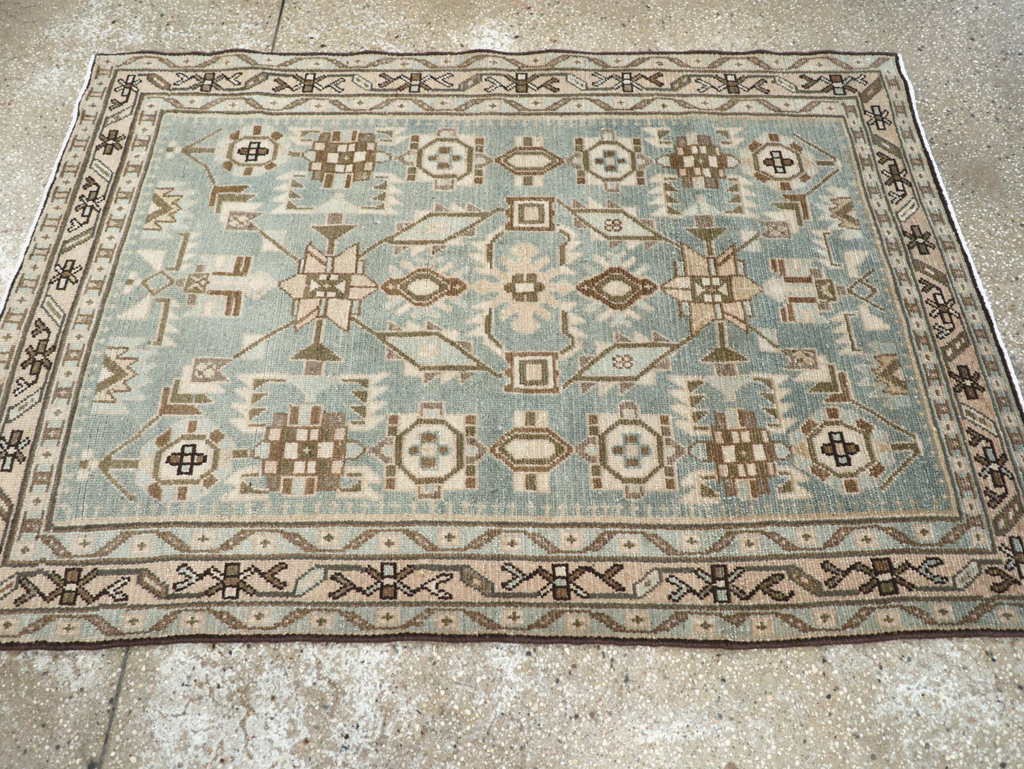 Vintage Persian Malayer Throw Rug (Pair: 1 of 2), No.26584 - Galerie Shabab