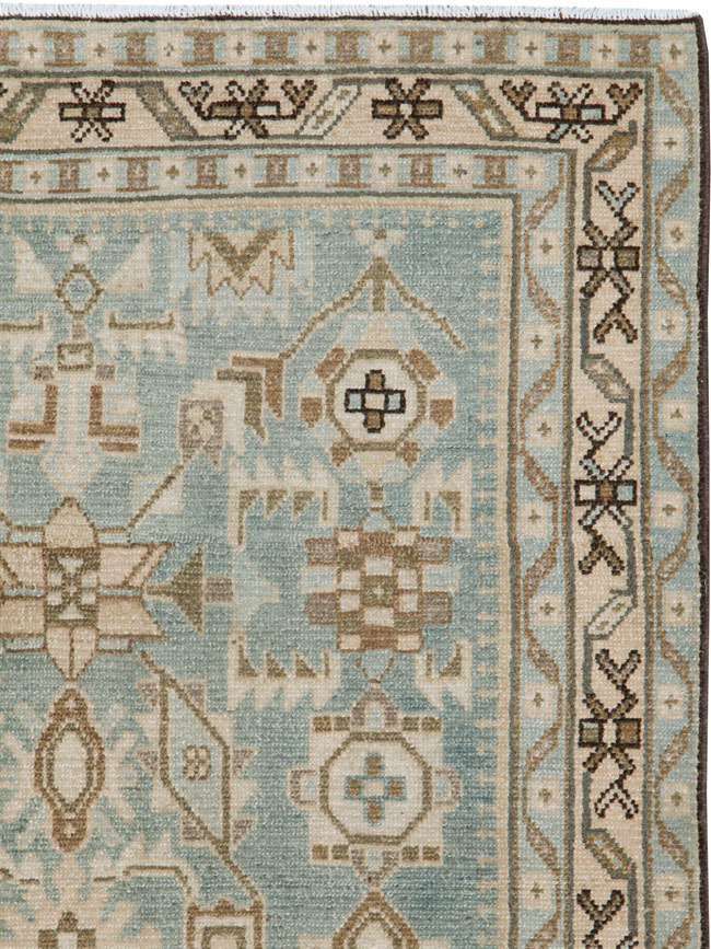 Vintage Persian Malayer Throw Rug (Pair: 2 of 2), No.26590 - Galerie Shabab