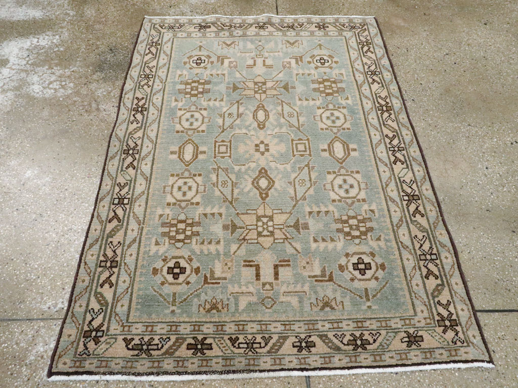 Vintage Persian Malayer Throw Rug (Pair: 2 of 2), No.26590 - Galerie Shabab