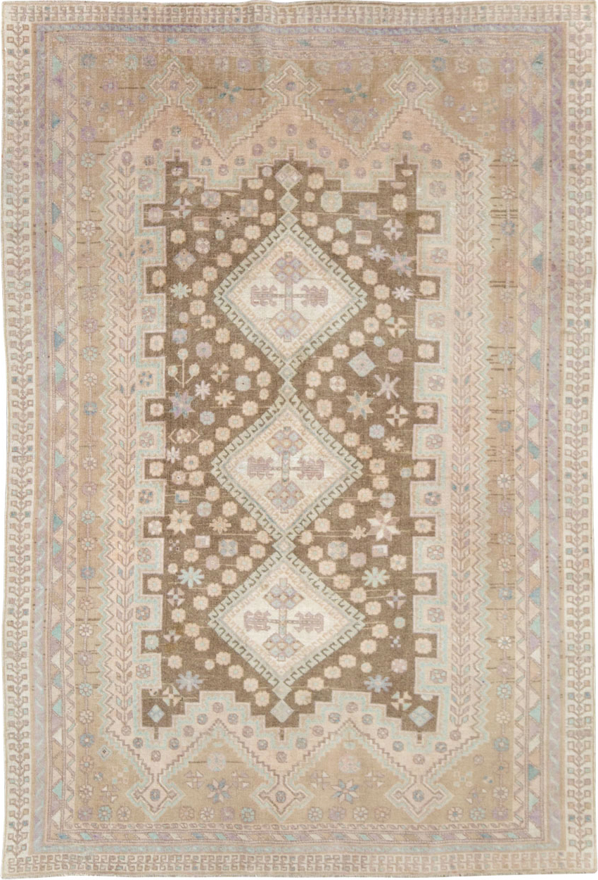 Vintage Persian Afshar Accent Rug, No.26599 - Galerie Shabab