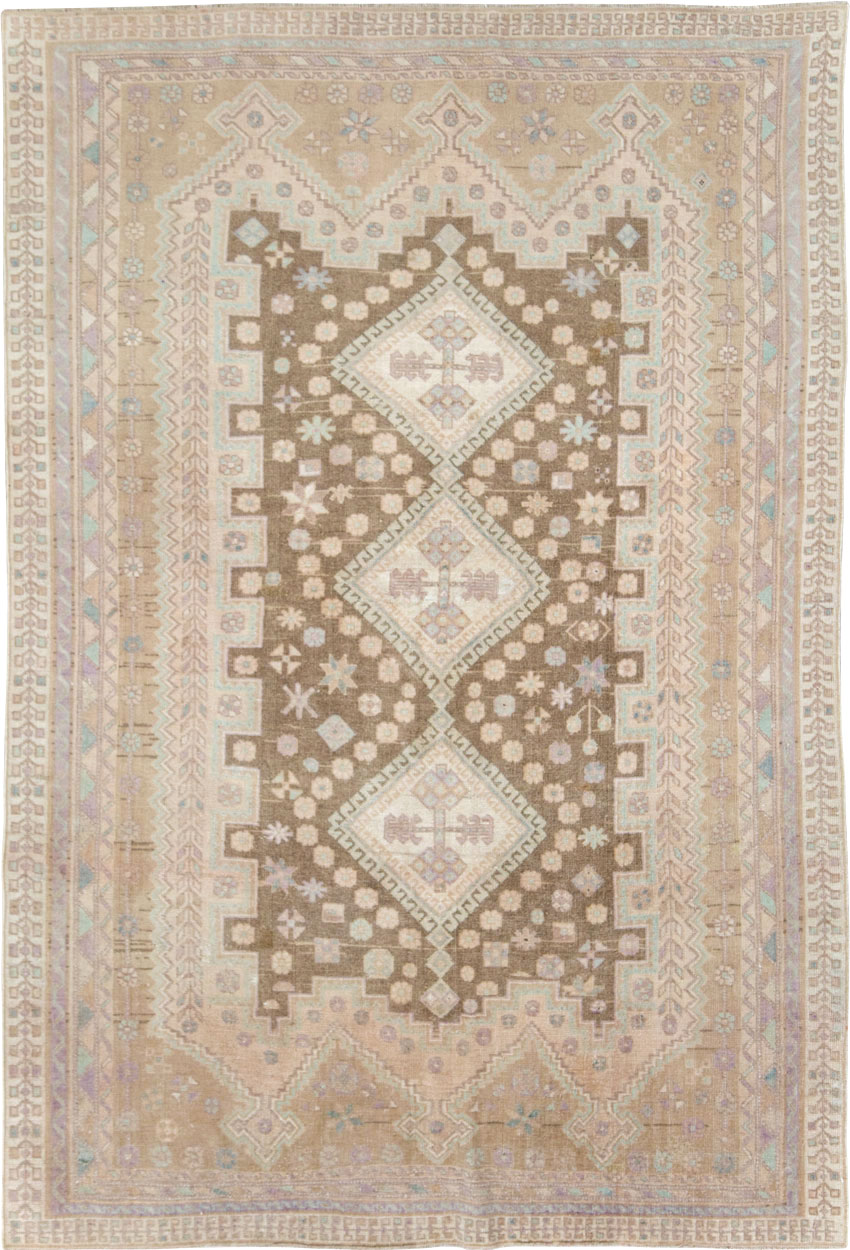 Vintage Persian Afshar Accent Rug, No.26599 - Galerie Shabab