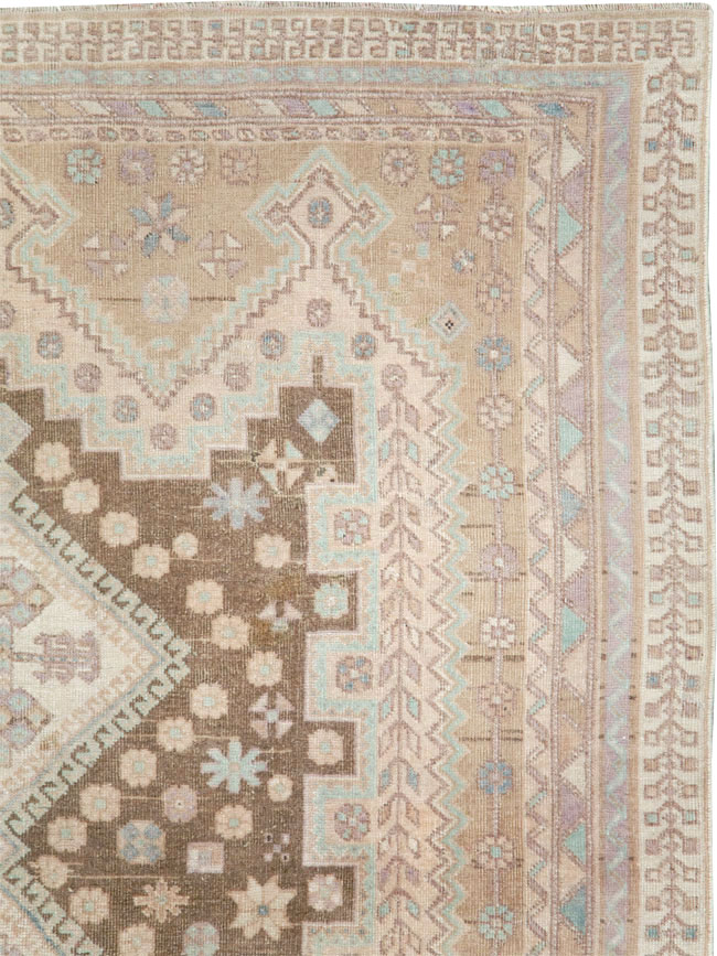 Vintage Persian Afshar Accent Rug, No.26599 - Galerie Shabab