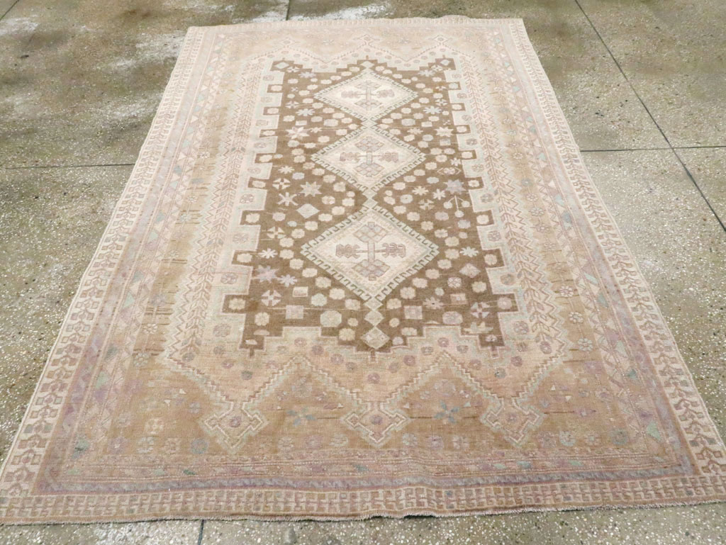 Vintage Persian Afshar Accent Rug, No.26599 - Galerie Shabab