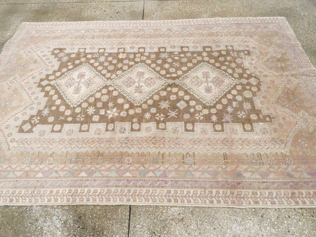 Vintage Persian Afshar Accent Rug, No.26599 - Galerie Shabab