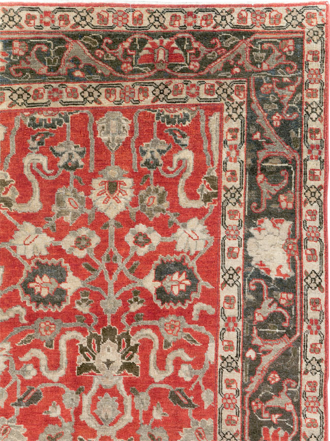 Antique Persian Tabriz Small Room Size Carpet, No.26602 - Galerie Shabab