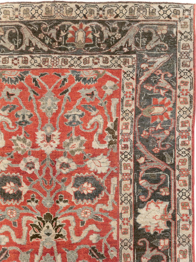 Antique Persian Tabriz Small Room Size Carpet, No.26602 - Galerie Shabab