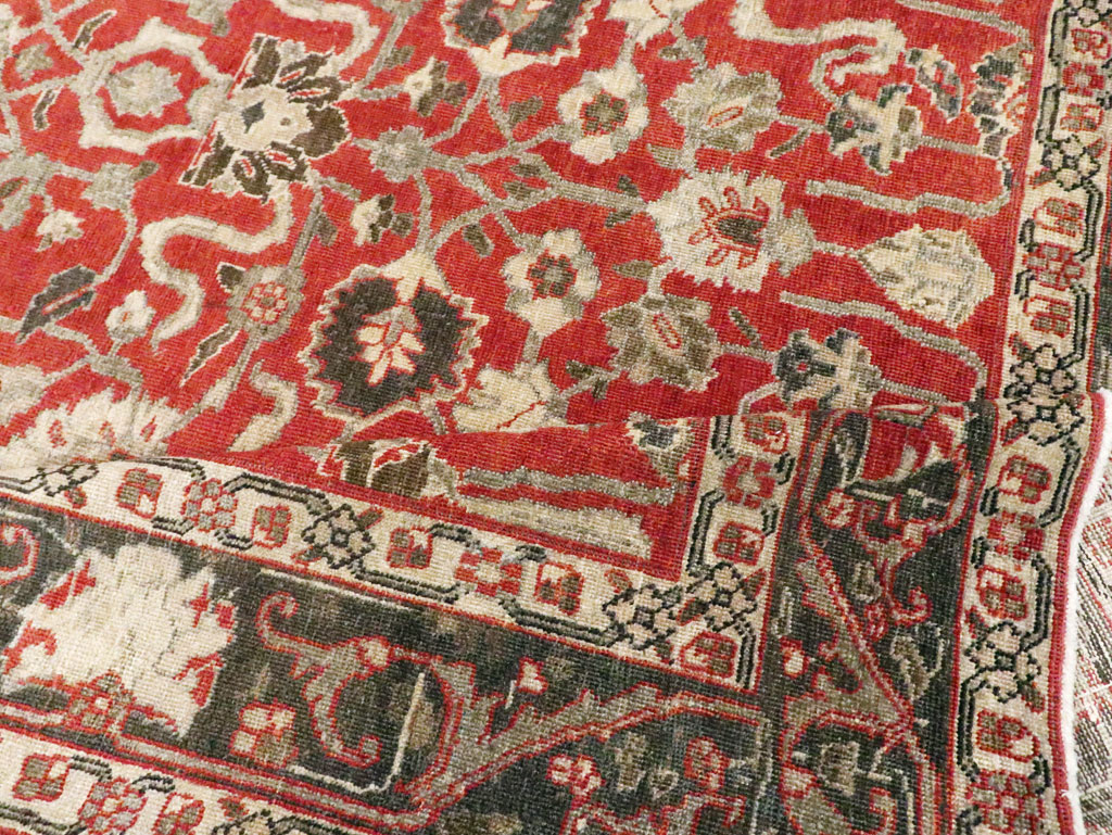 Antique Persian Tabriz Small Room Size Carpet, No.26602 - Galerie Shabab