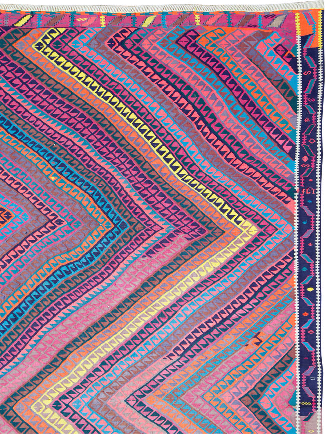 Vintage Turkish Flatweave Kilim , No.26608 - Galerie Shabab