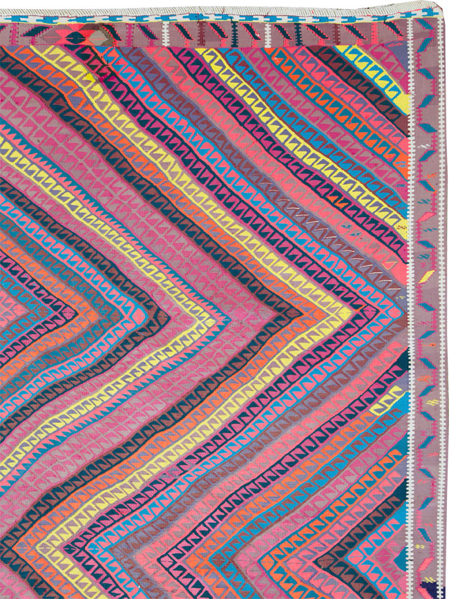 Vintage Turkish Flatweave Kilim , No.26608 - Galerie Shabab
