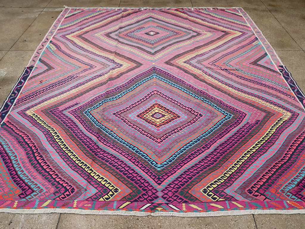 Vintage Turkish Flatweave Kilim , No.26608 - Galerie Shabab