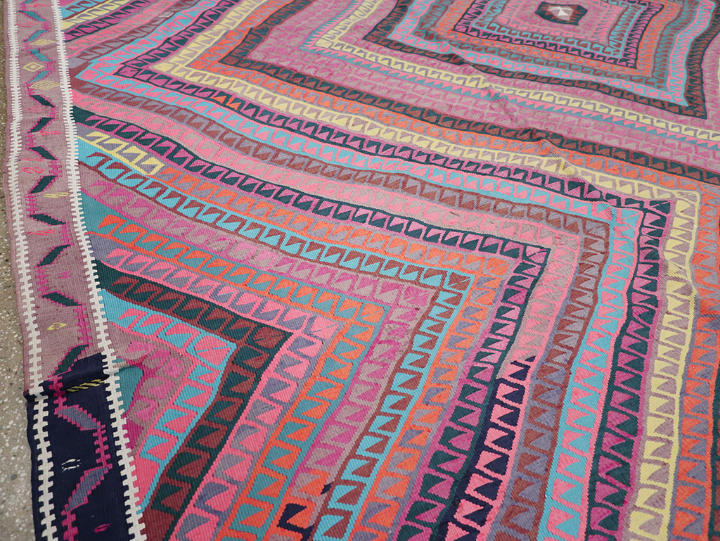 Vintage Turkish Flatweave Kilim , No.26608 - Galerie Shabab