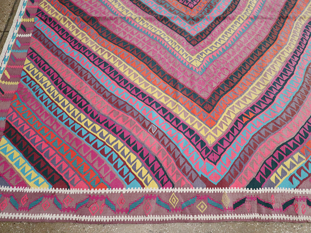 Vintage Turkish Flatweave Kilim , No.26608 - Galerie Shabab