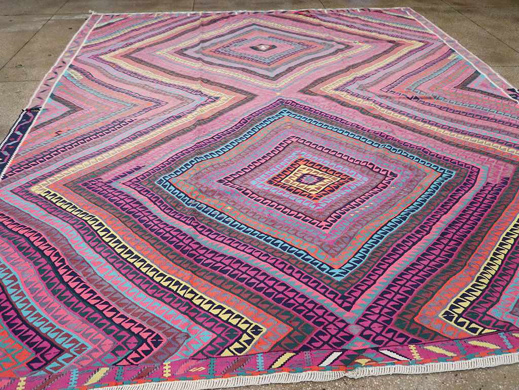 Vintage Turkish Flatweave Kilim , No.26608 - Galerie Shabab