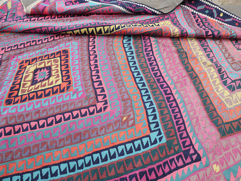 Vintage Turkish Flatweave Kilim , No.26608 - Galerie Shabab