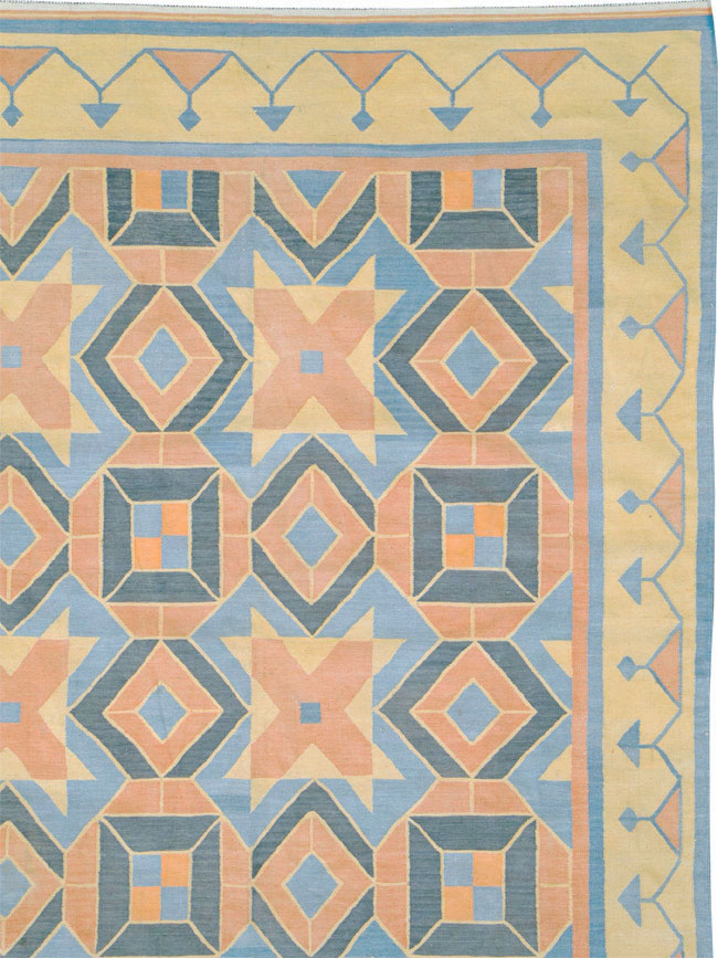 Vintage Indian Dhurrie Flatweave, No.26611 - Galerie Shabab