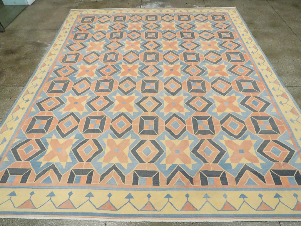 Vintage Indian Dhurrie Flatweave, No.26611 - Galerie Shabab