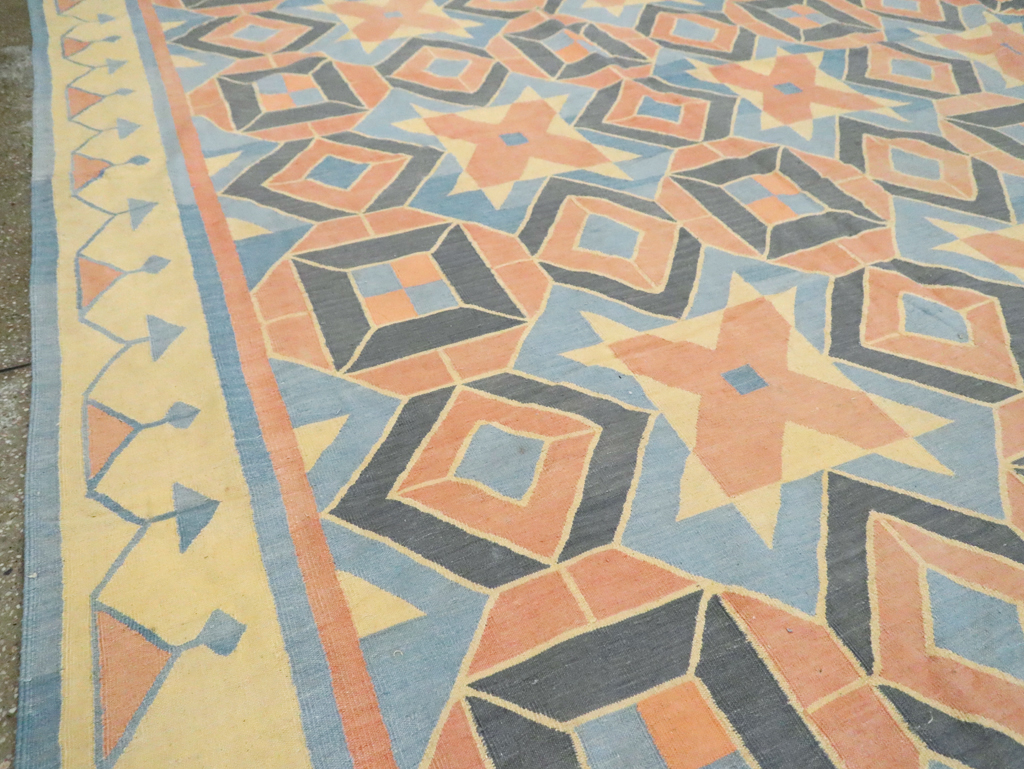 Vintage Indian Dhurrie Flatweave, No.26611 - Galerie Shabab