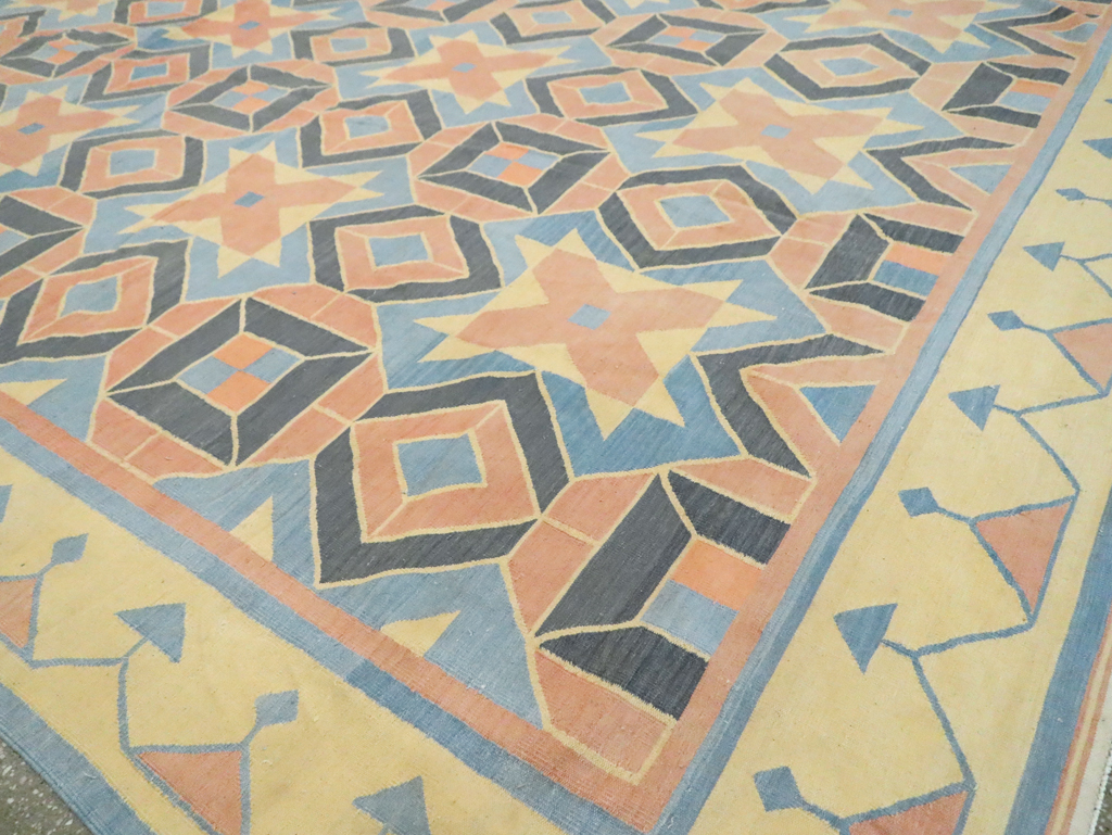 Vintage Indian Dhurrie Flatweave, No.26611 - Galerie Shabab