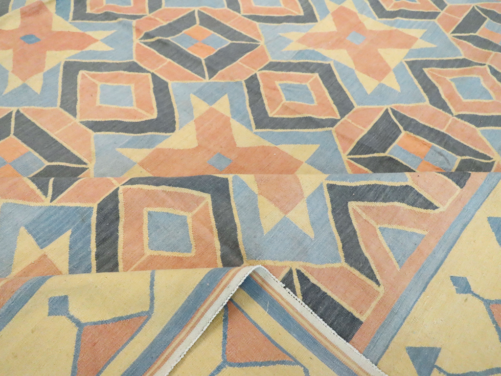 Vintage Indian Dhurrie Flatweave, No.26611 - Galerie Shabab