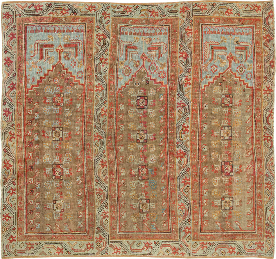 Antique Turkish Oushak Carpet, No.26613 - Galerie Shabab