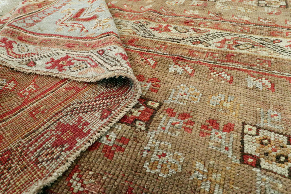 Antique Turkish Oushak Carpet, No.26613 - Galerie Shabab