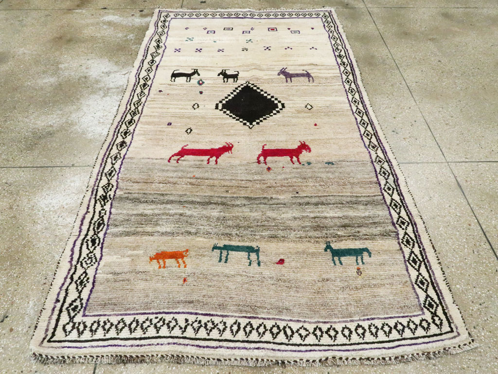 Modern Persian Gabbeh Rug, No.26614 - Galerie Shabab