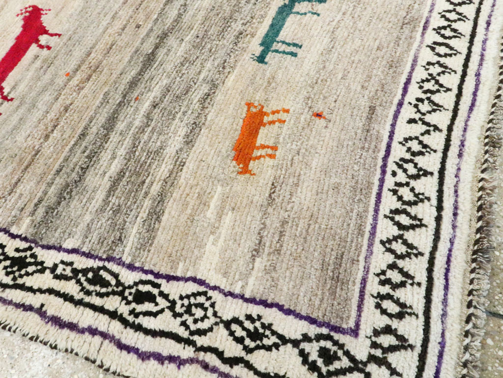 Modern Persian Gabbeh Rug, No.26614 - Galerie Shabab