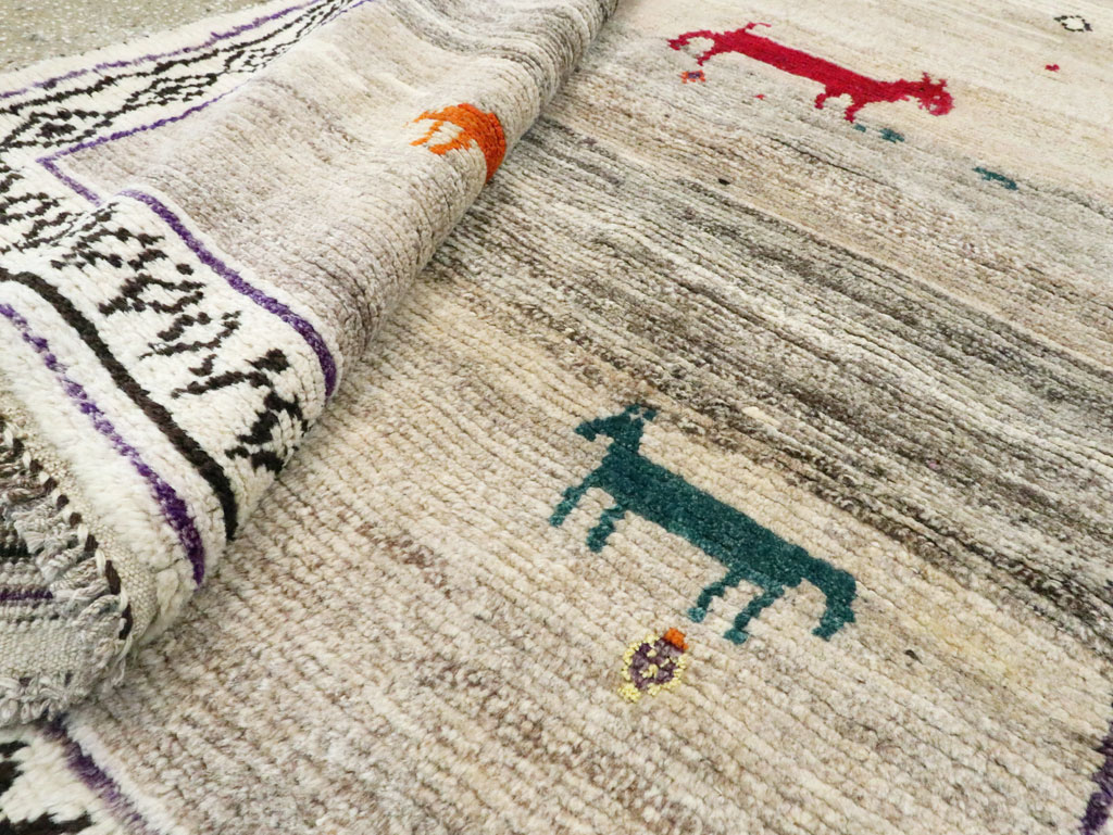 Modern Persian Gabbeh Rug, No.26614 - Galerie Shabab