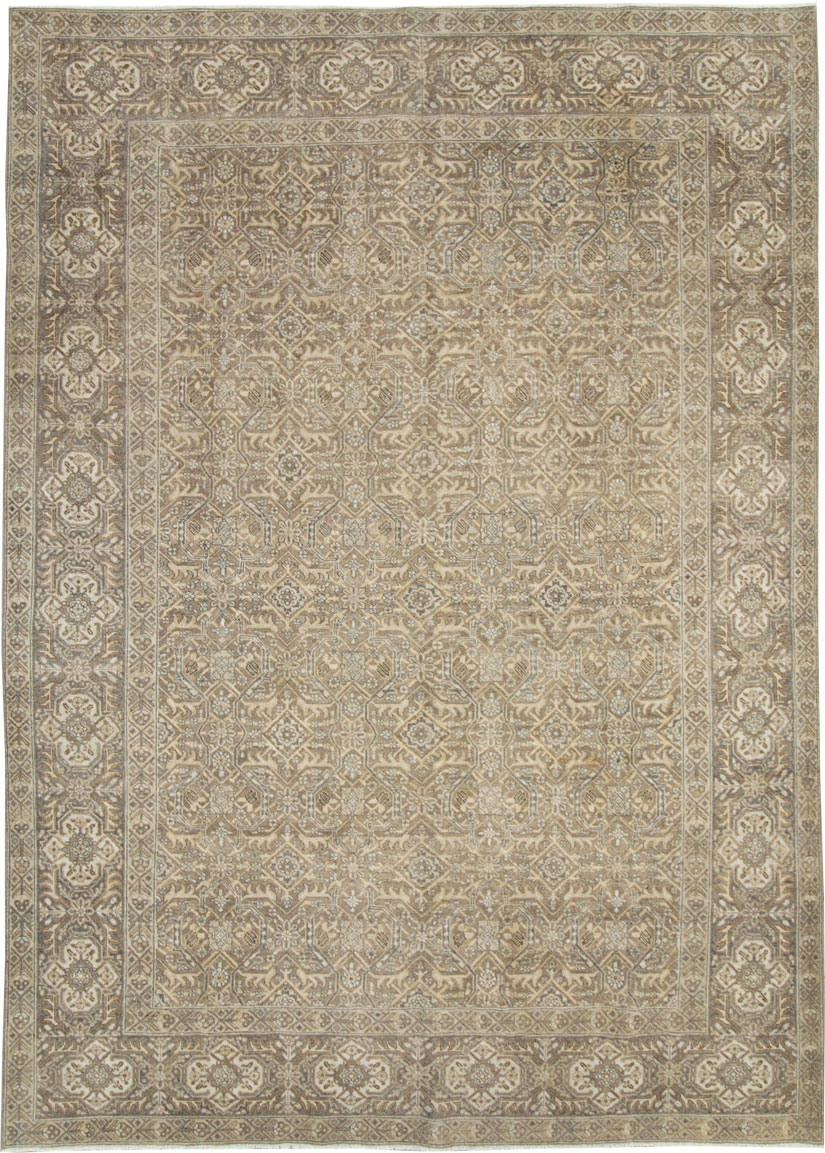 Antique Persian Tabriz Accent Carpet, No.26615 - Galerie Shabab