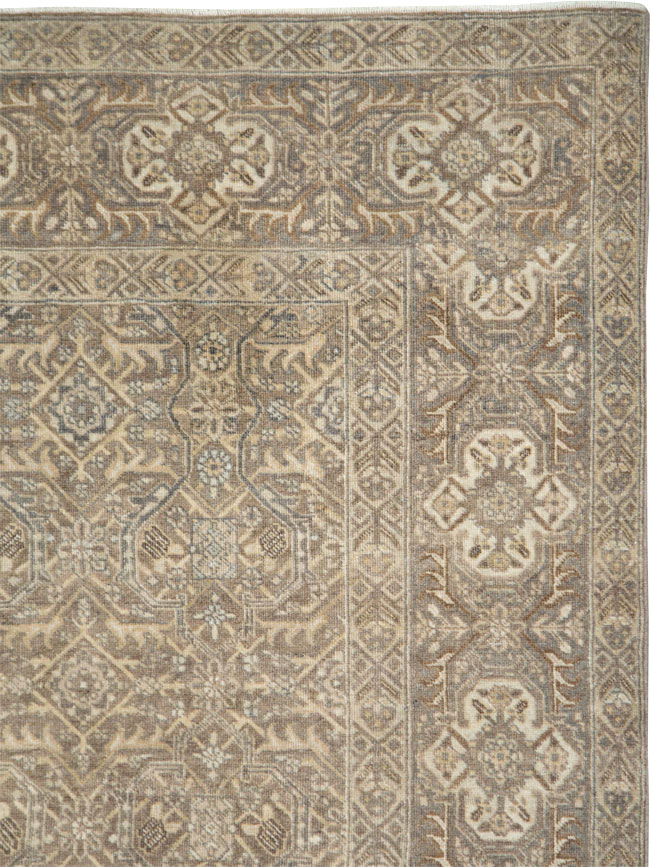 Antique Persian Tabriz Accent Carpet, No.26615 - Galerie Shabab
