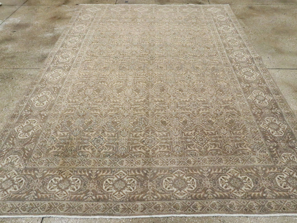Antique Persian Tabriz Accent Carpet, No.26615 - Galerie Shabab