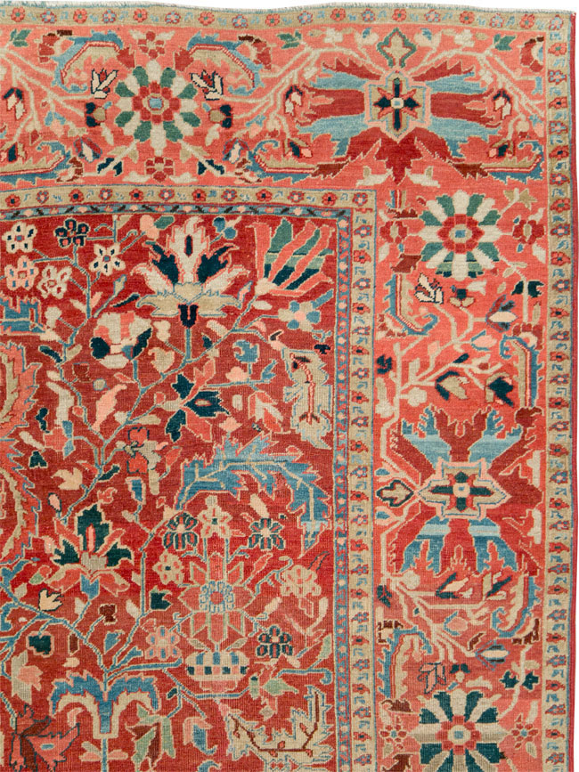 Antique Persian Heriz Carpet, No.26616 - Galerie Shabab