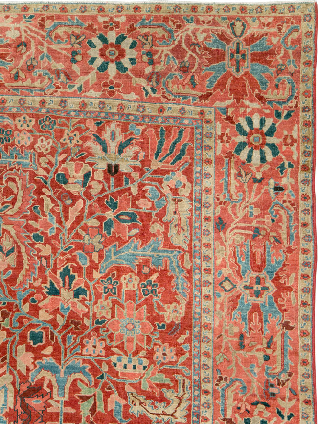 Antique Persian Heriz Carpet, No.26616 - Galerie Shabab