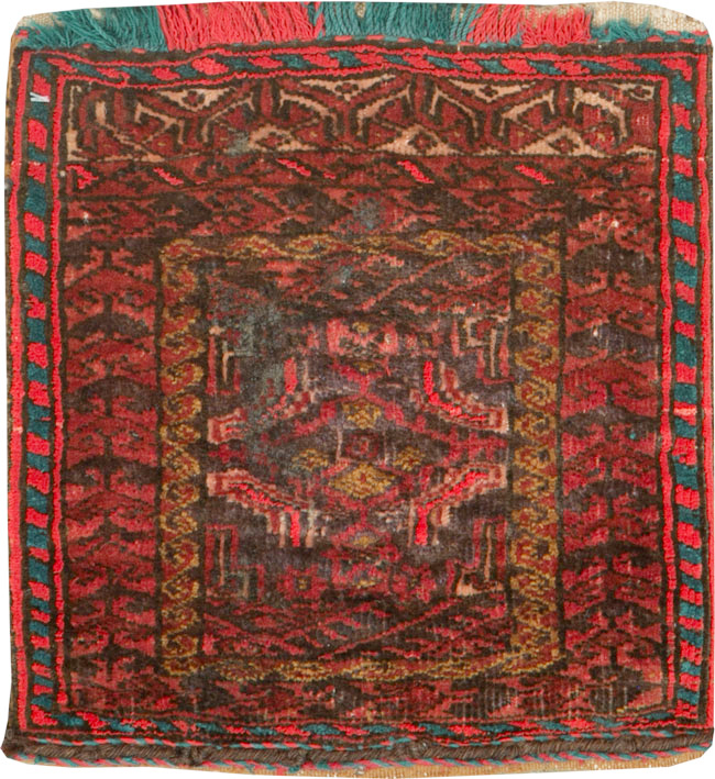 Vintage Central Asian Turkoman Tribal Bag, No.26620 - Galerie Shabab
