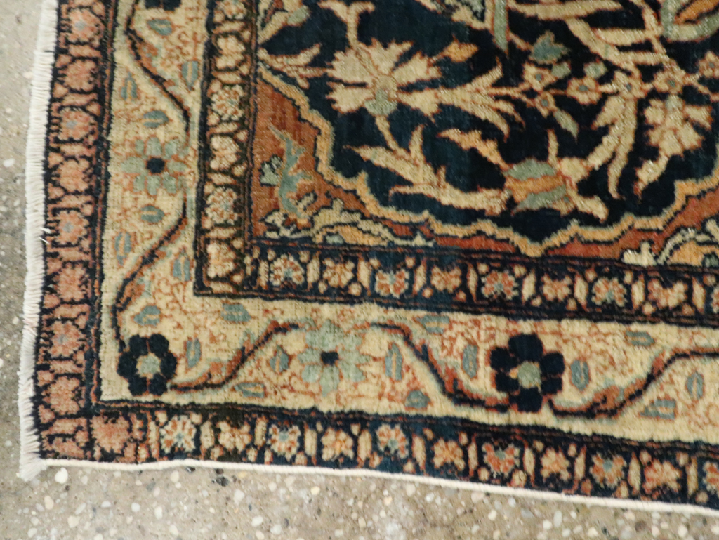 Antique Persian Tabriz Haji Jalili Throw Rug, No.26625 - Galerie Shabab