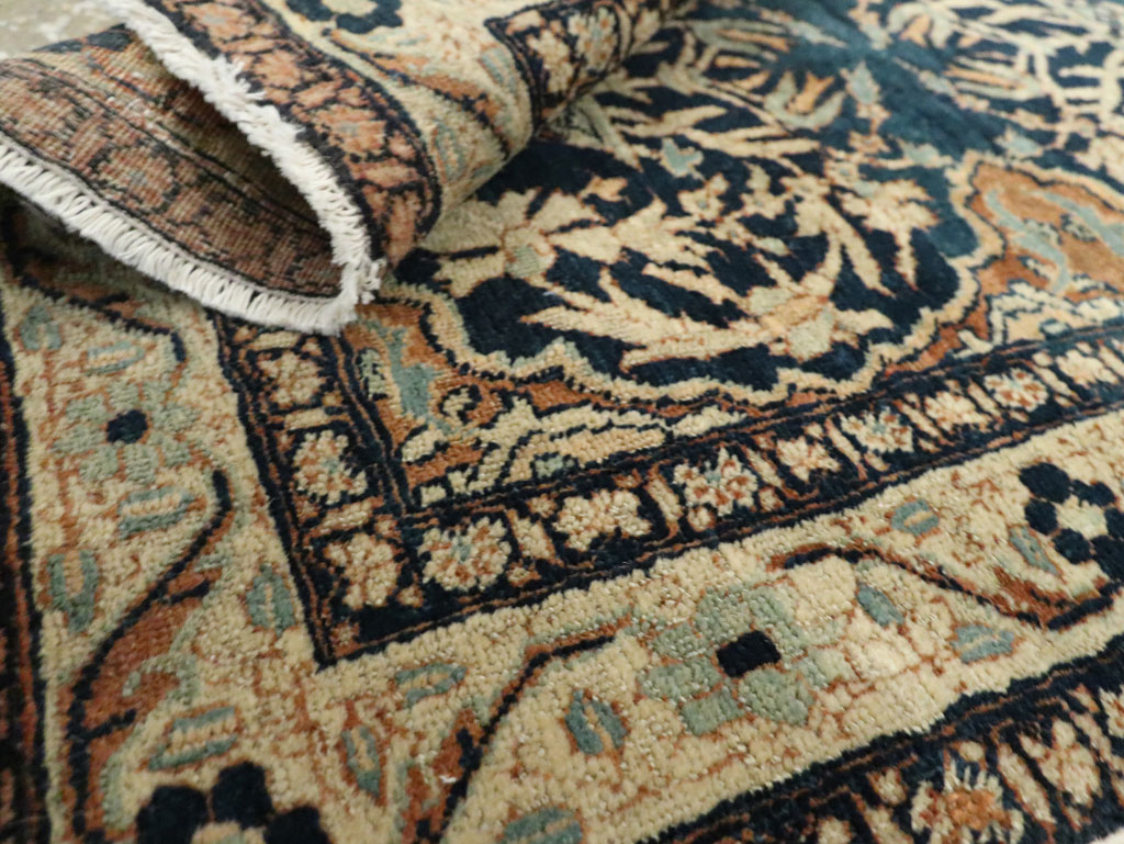 Antique Persian Tabriz Haji Jalili Throw Rug, No.26625 - Galerie Shabab