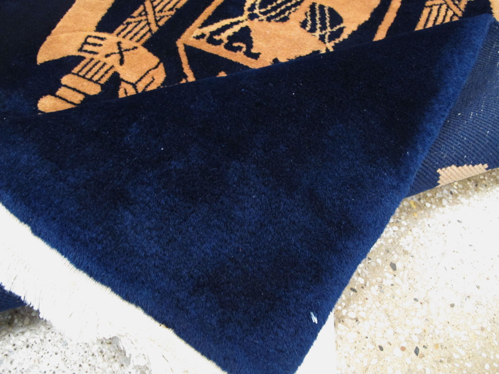 Vintage Chinese Art Deco Rug, No.26626 - Galerie Shabab