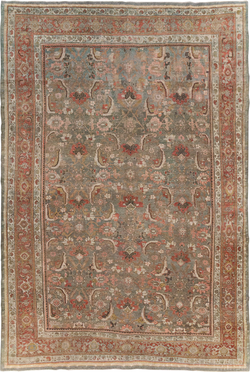 Antique Persian Bidjar Room Size Carpet, No.26631 - Galerie Shabab