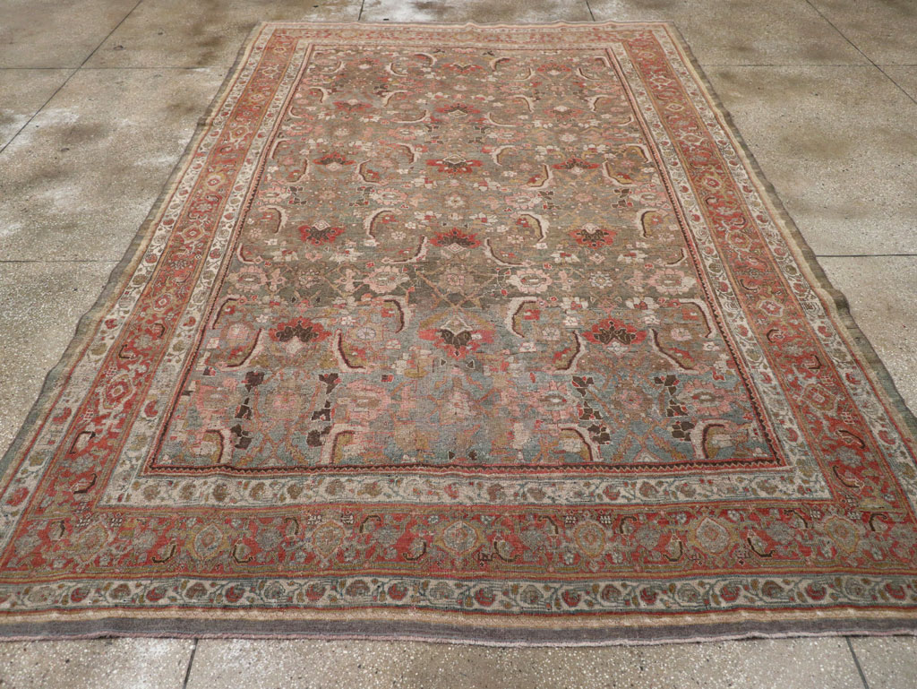 Antique Persian Bidjar Room Size Carpet, No.26631 - Galerie Shabab