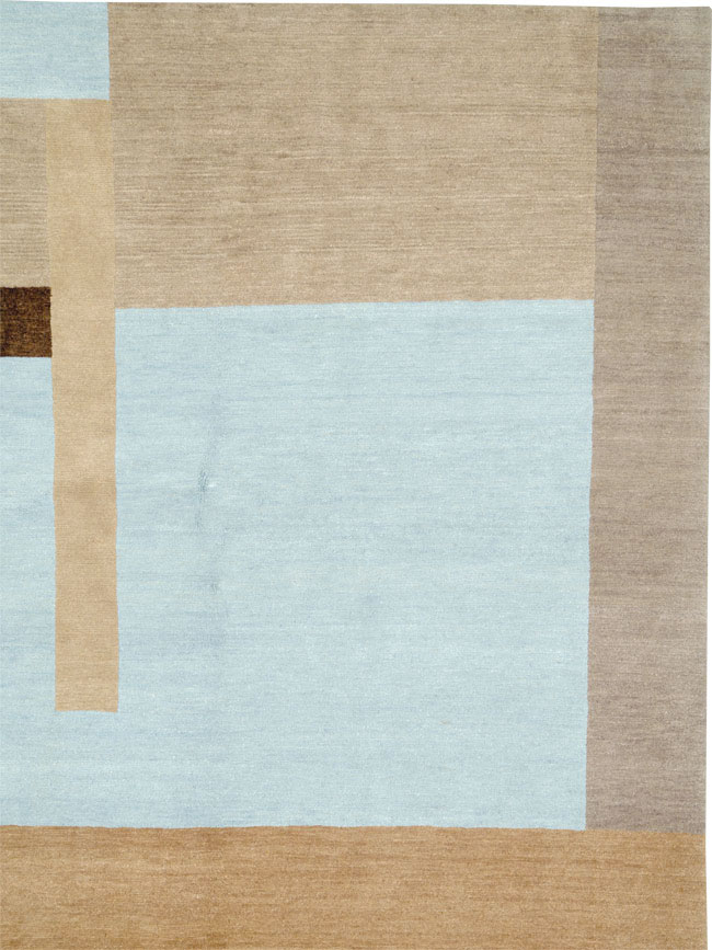 Contemporary Tibetan Art Deco Inspired Room Size Carpet, No.26634 - Galerie Shabab