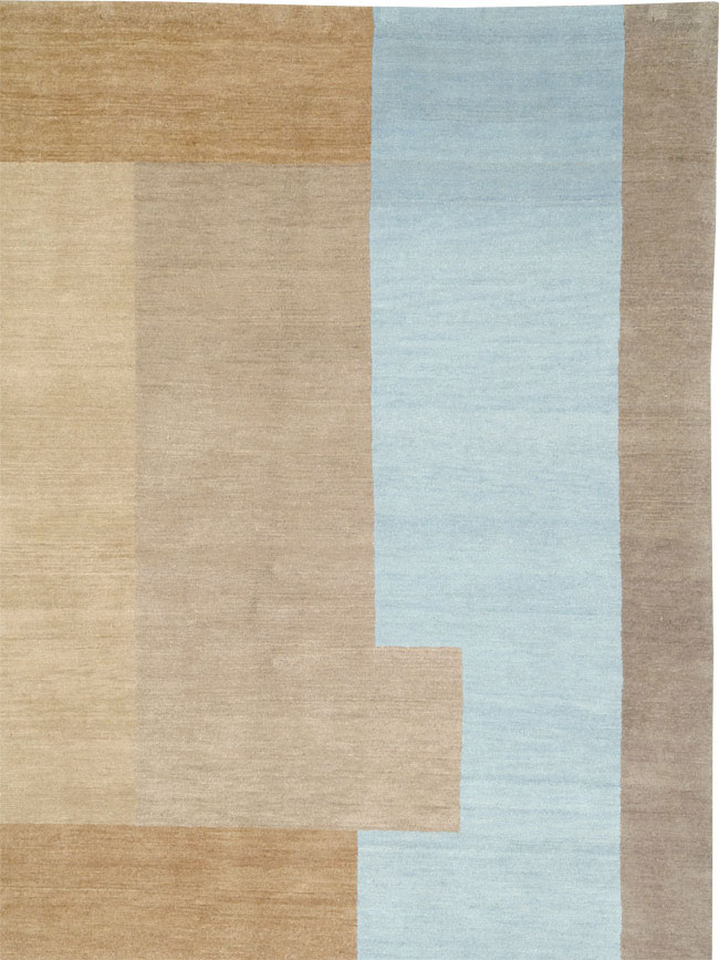 Contemporary Tibetan Art Deco Inspired Room Size Carpet, No.26634 - Galerie Shabab