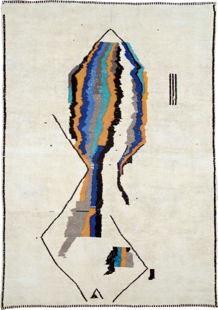 Modern Moroccan Capet, No.26643 - Galerie Shabab