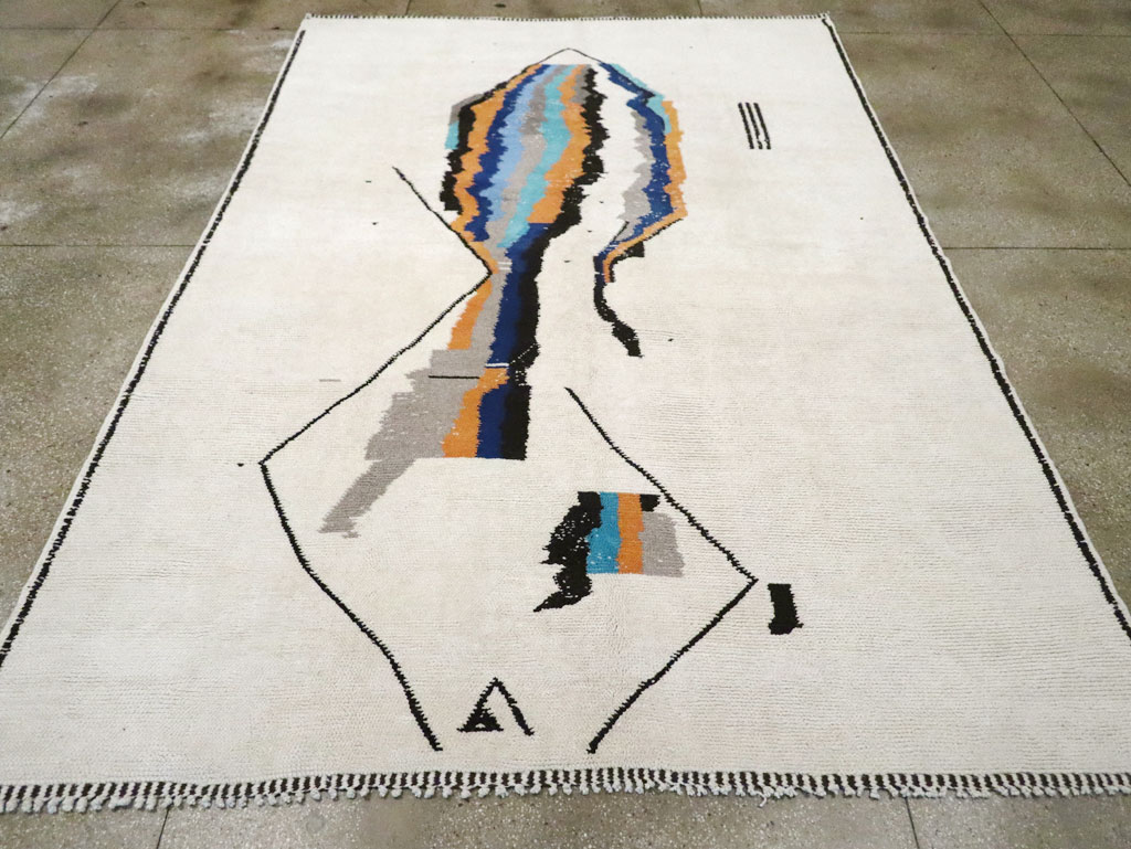 Modern Moroccan Capet, No.26643 - Galerie Shabab