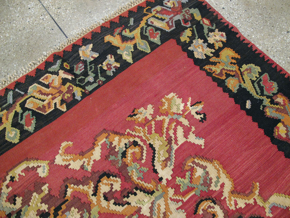 Vintage Russian Bessarabian Flatweave, No.26647 - Galerie Shabab