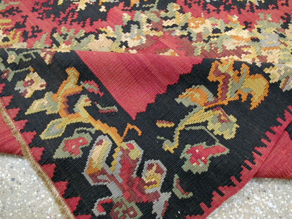 Vintage Russian Bessarabian Flatweave, No.26647 - Galerie Shabab