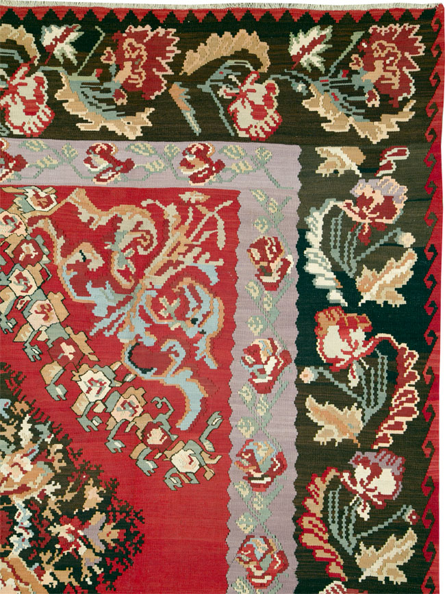 Vintage Russian Bessarabian Kilim, No.26648 - Galerie Shabab