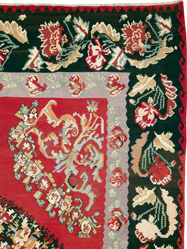 Vintage Russian Bessarabian Kilim, No.26648 - Galerie Shabab